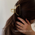 Moon Shape Metal Hair Clip Claws Solid Color